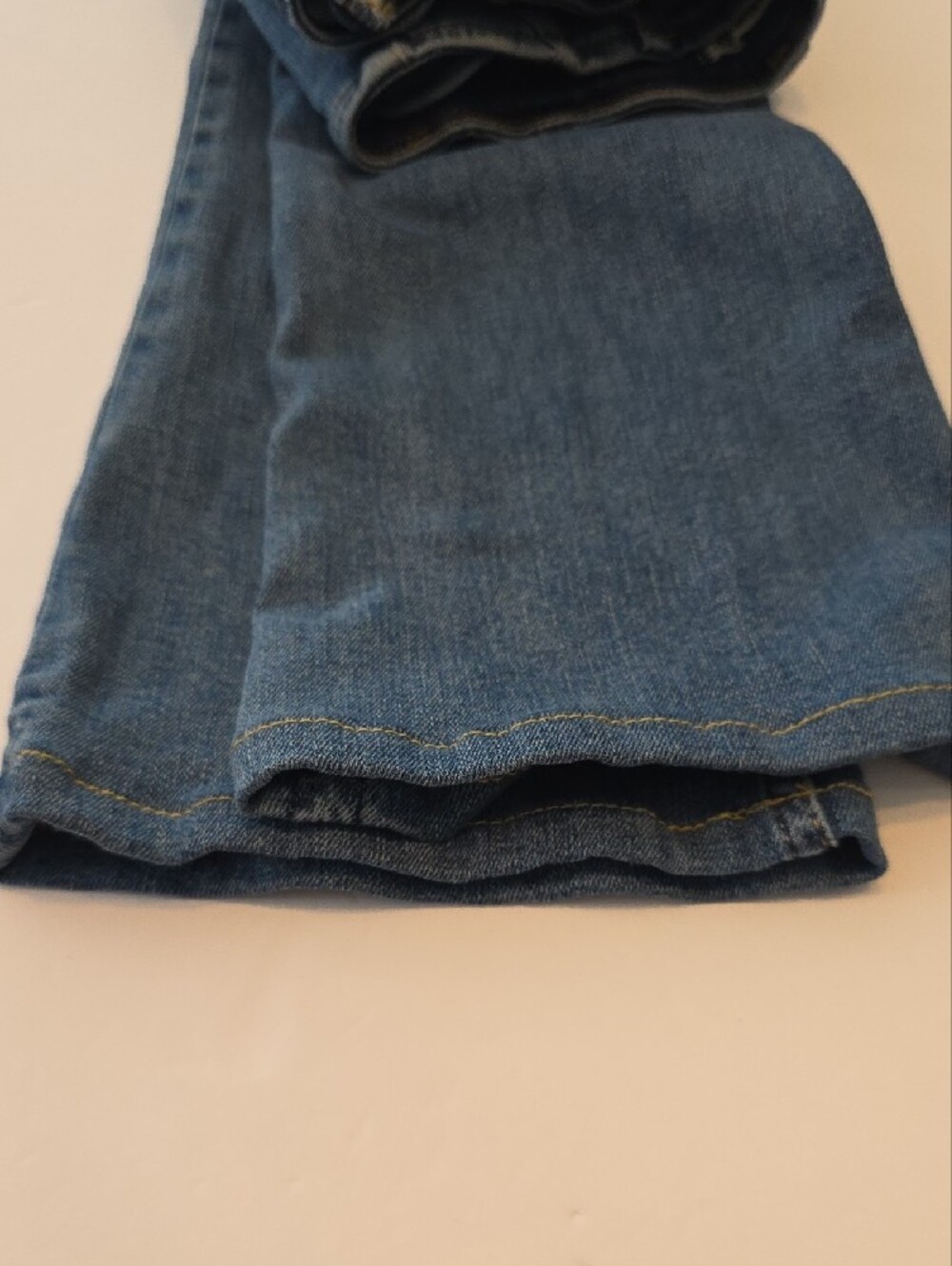 Free People We The Free Blue Slim Flare Jeans Sz 27 -See Measuments Boho Cropped - Picture 12 of 16